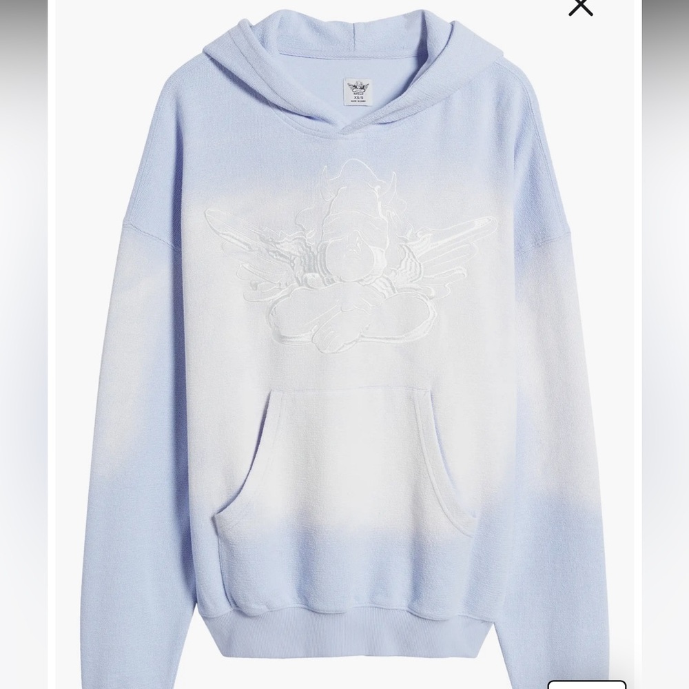Vows Embroidered Graphic Colorblock Colorblock Hoodie